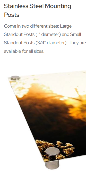 Stainless Steel Mounting Posts